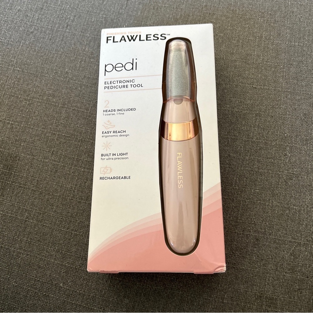 New Finishing Touch Flawless Pedi Electronic Pedicure Tool Rechargeable